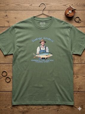 Men's Olive Short Sleeve Graphic T-Shirt